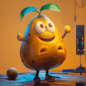 Potato electric helmsman