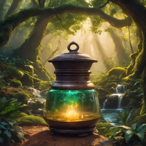 Light in forest