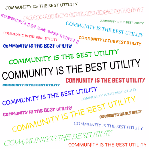 COMMUNITY IS THE BEST UTILITY