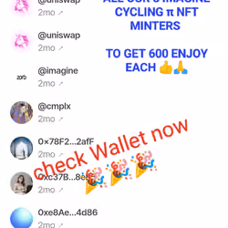 CONGRATULATIONS OUR 8 NFTS HOLDER FOR 600 ENJOY EACH 🎉🎉