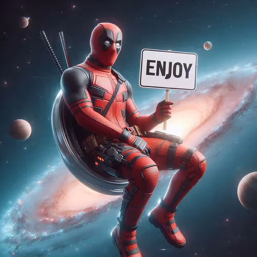 Deadpool Enjoy Space