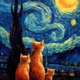 van Gogh Cats #3
