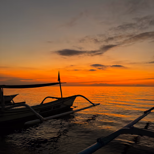 Picturesque sunset in Bali