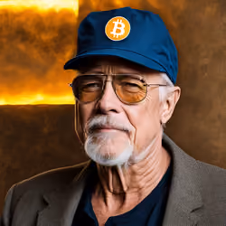 Elderly Bitcoin lover