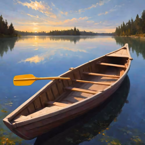 boat with oar