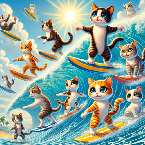 Surfer cats