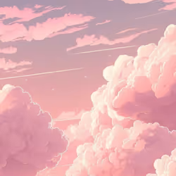 Pink clouds