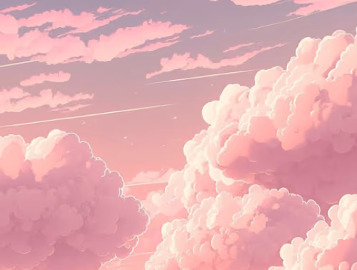 Pink clouds