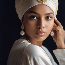 girl with AI pearl earring