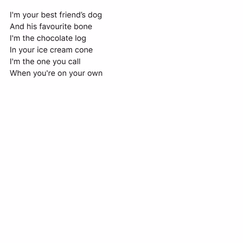 I'm your best friend’s dog