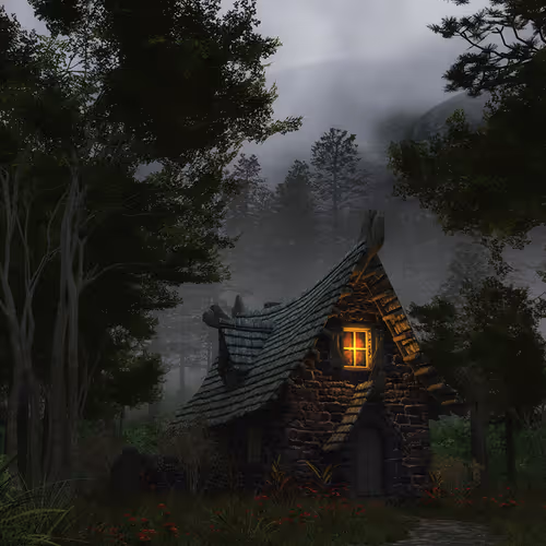Alone in the forest