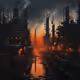 Industrial Desolation: Dystopian Cityscapes
