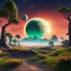 planet with greenery
