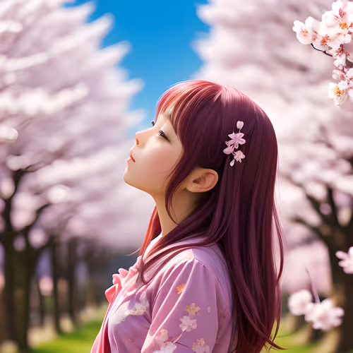 Anime Spring Blossom