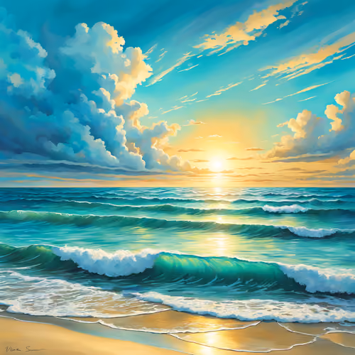 sunset seascape