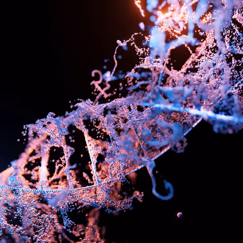 A dna molecule 22