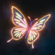Neon butterfly