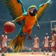 Parrot basketball player