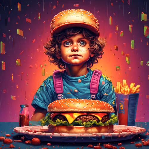 Hamburger kid