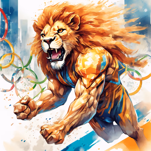 lion at olympic games #6