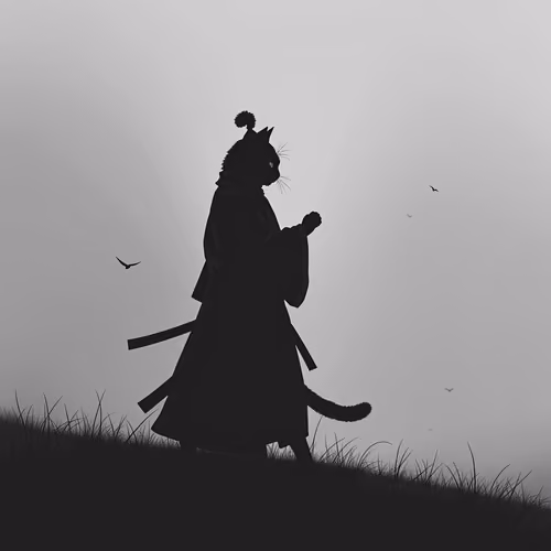 Silhouette of Kung-Fu Master