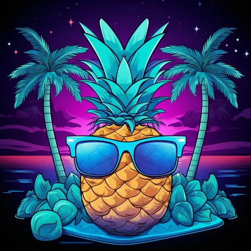Blue Pineapple #22