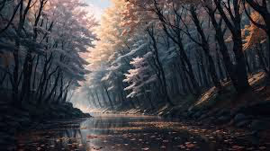 creek and woods