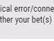 Technical errors are not welcomed