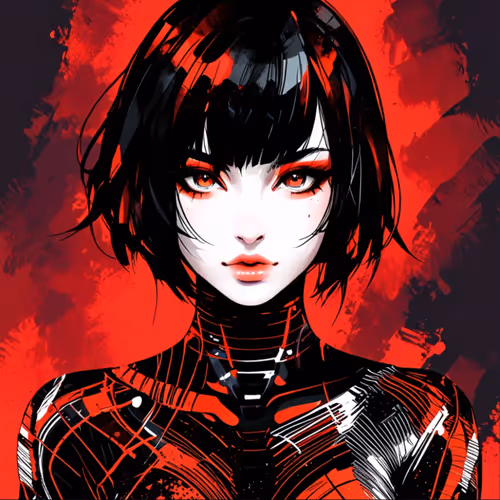 Red ♥️ in Black 🖤