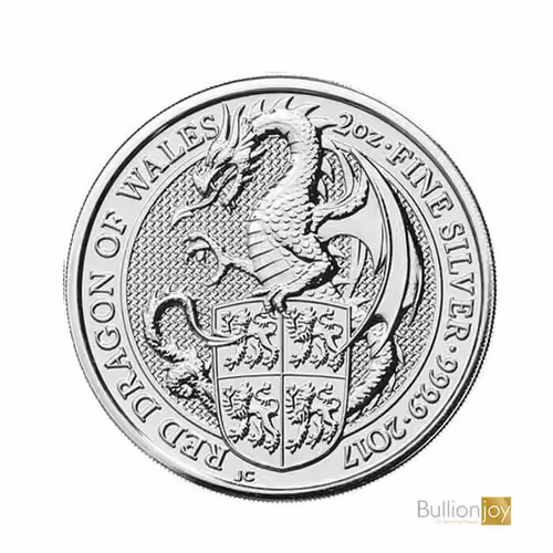 2017-2-oz-Queen’s-Beasts-Red-Dragon-of-Wales-Silver-Coin