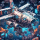 Air plane Pixel Robot