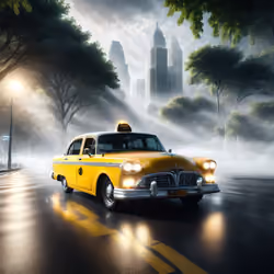 Taxi in the park