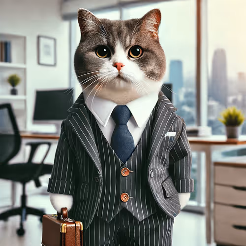 Feline Executive: The Corporate Cat