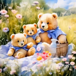 A lovely bear family