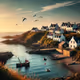 A peaceful seaside village