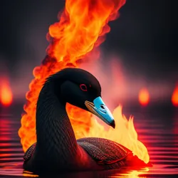 Fiery Black Swan #206