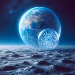 zorb on the moon