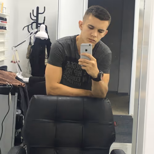 at the hairdresser