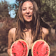 Оne Girl Two Watermelons