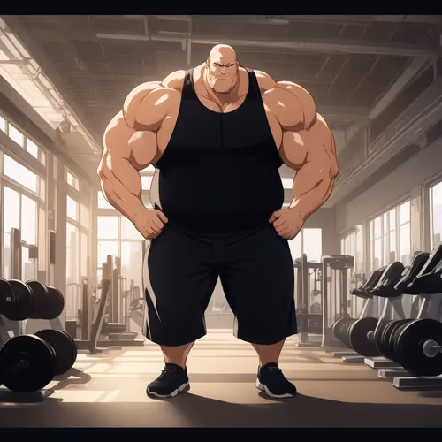 man in the gym