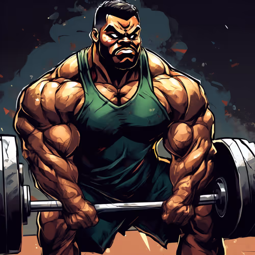 snaik doing powerlifting