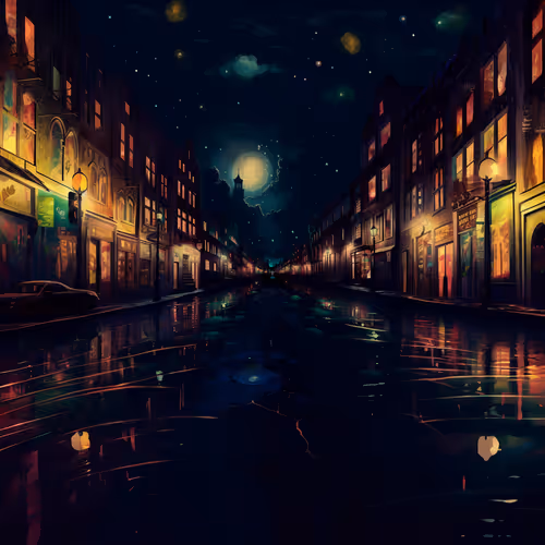 Buildings at night 27