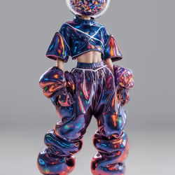 #004 - Crypto Fashion Plastic-themed Outfit