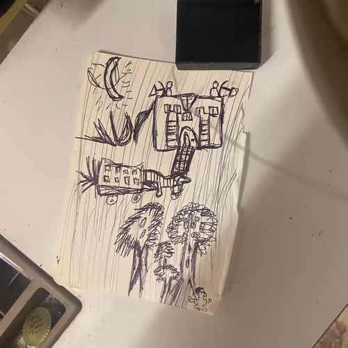 Rocio When U Find This Draw Please Put It On The Wall Of The House I Am Staying