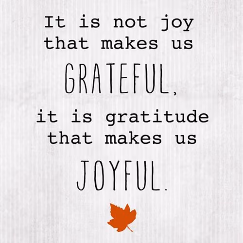 Enjoy and be grateful