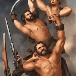 Machismo and weaponry.