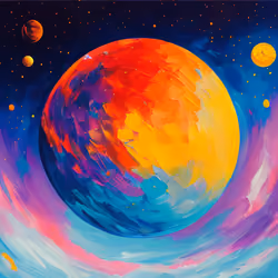 olpntng-style-a-collection-of-nft-about-astronomical-objects--celestial-bodies-oil-painting-hea-528821711