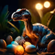 Dinosaur with Eggs 02