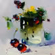 Vase and cherry best choice 24