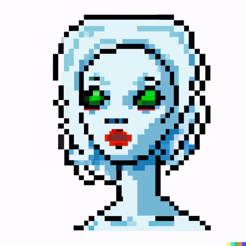 Marilyn Pixel Alien
